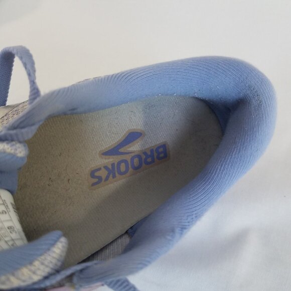 Brooks Ghost 14 Shoes Women SIZE 7 Purple Silver Running Walking Sneakers Traine - Picture 14 of 16